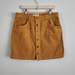 Billabong Corduroy Button Down Skirt